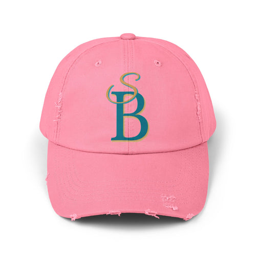 Distressed Monogram Cap – Slow Burn